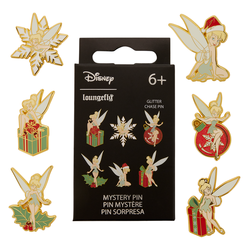 LOUNGEFLY : DISNEY - Peter Pan Tinker Bell Holiday Mystery Blind Box Pin