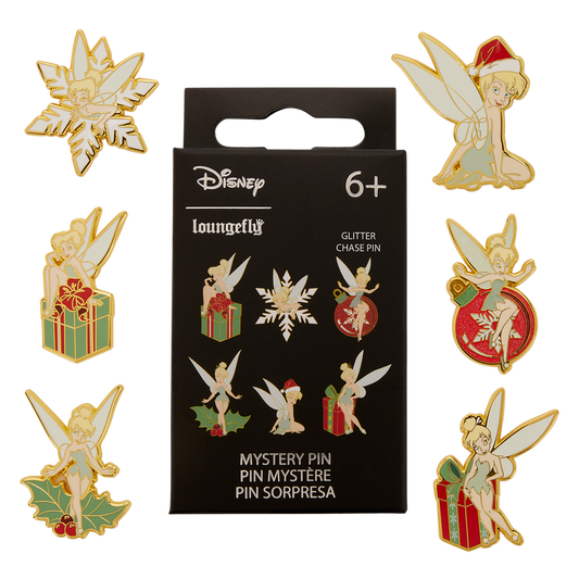 LOUNGEFLY : DISNEY - Peter Pan Tinker Bell Holiday Mystery Blind Box Pin