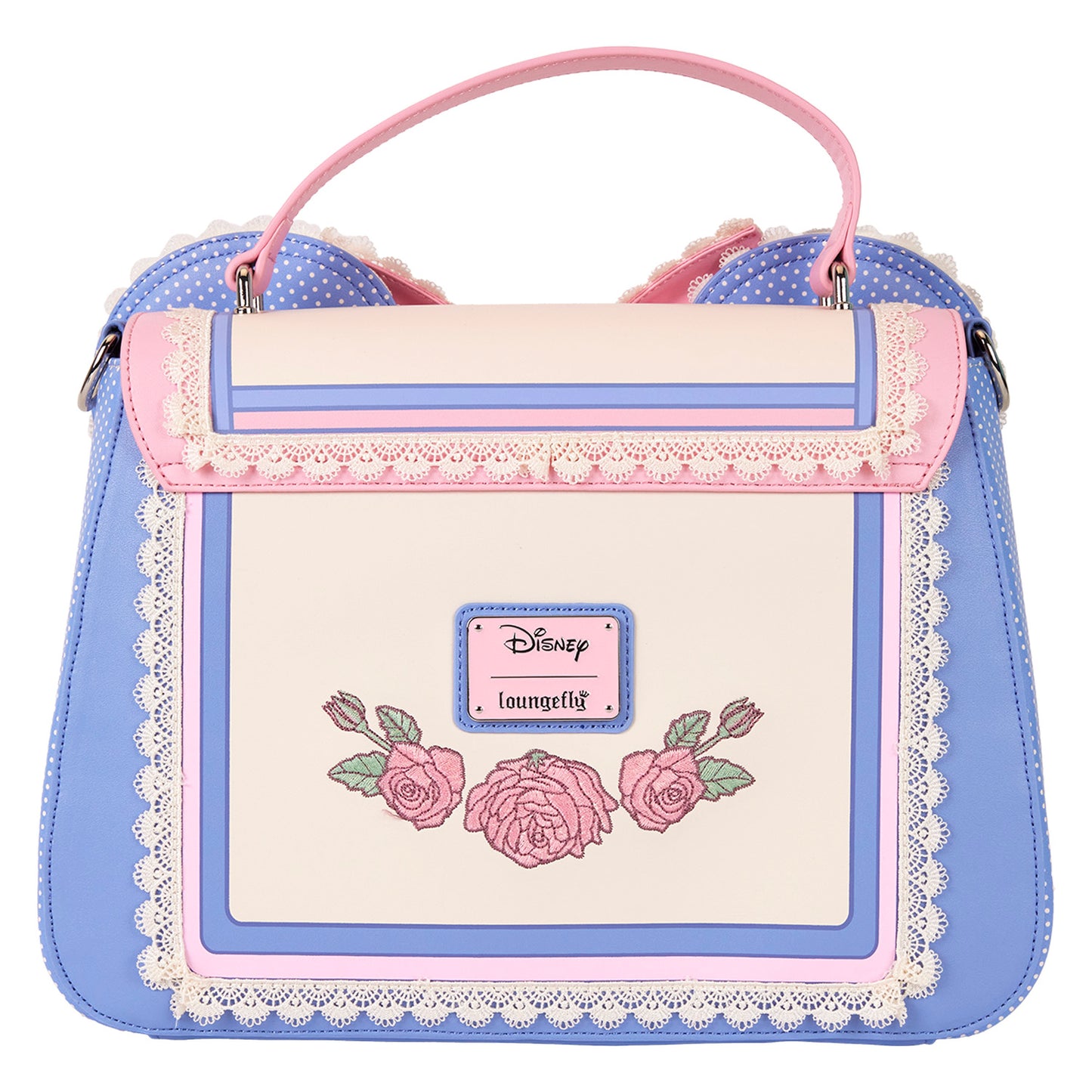 LOUNGEFLY : MINNIE MOUSE - Floral & Lace Ears Crossbody Bag