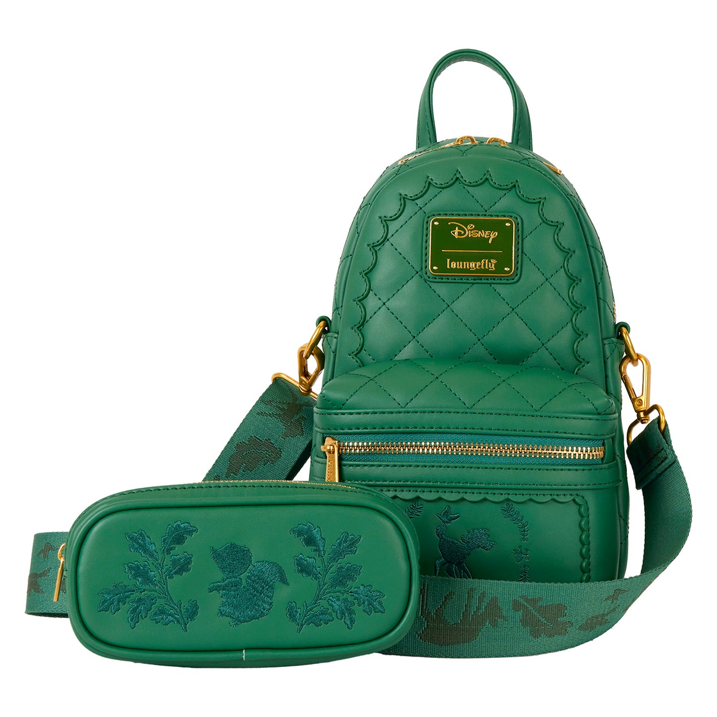 LOUNGEFLY : BAMBI - Quilted Convertible Sling Bag