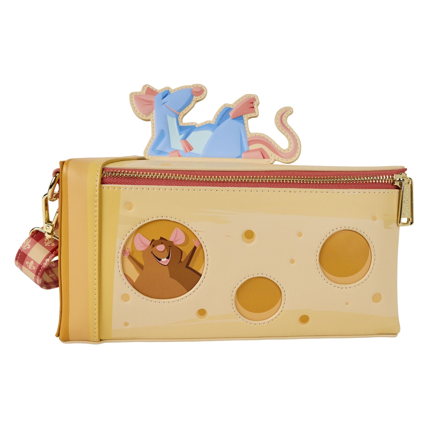 LOUNGEFLY : DISNEY PIXAR - Ratatouille Cheese Figural Crossbody Bag