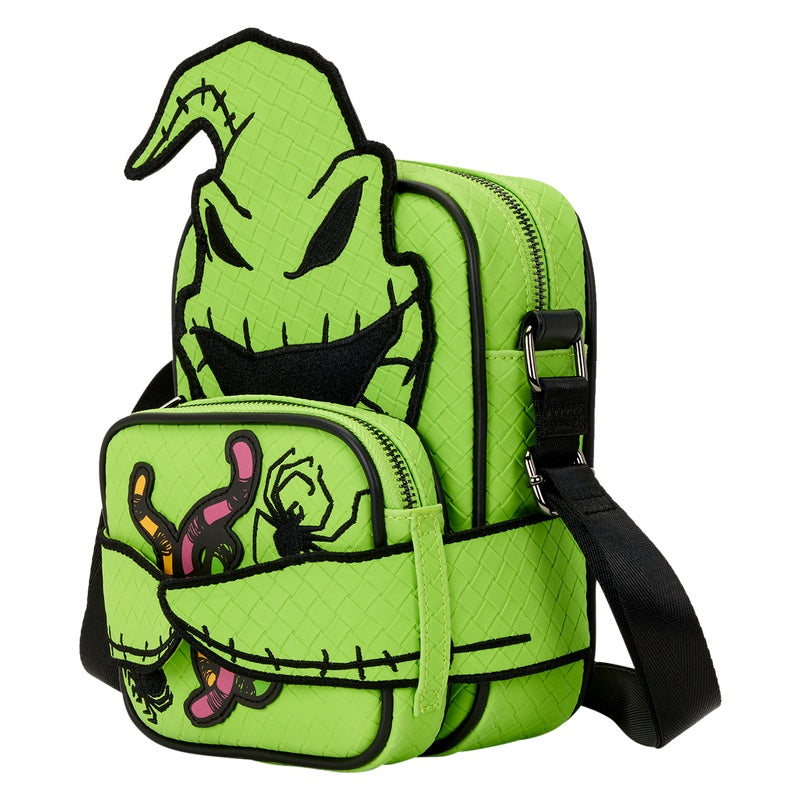LOUNGEFLY : NIGHTMARE BEFORE CHRISTMAS - Oogie Boogie Glow In The Dark Cosplay Crossbuddies Crossbody Bag With Coin Bag