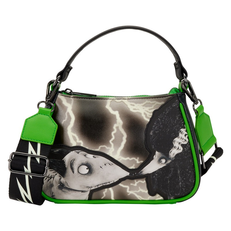 LOUNGEFLY : DISNEY - Frankenweenie Sparky & Persephone Glow In The Dark Crossbody Bag