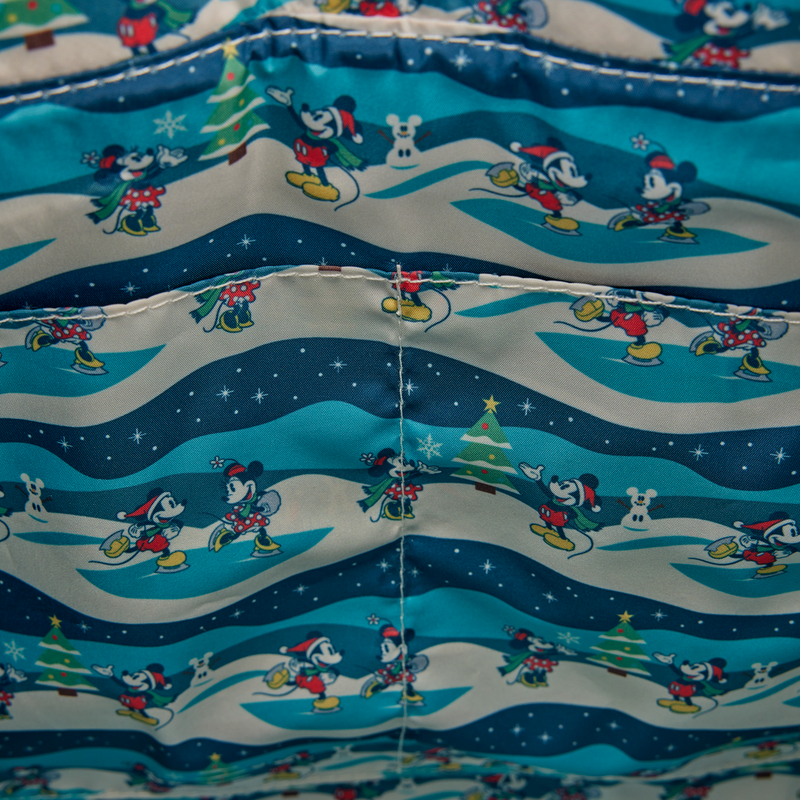 LOUNGEFLY : DISNEY - Mickey & Friends Holiday Convertible Crossbody Bag