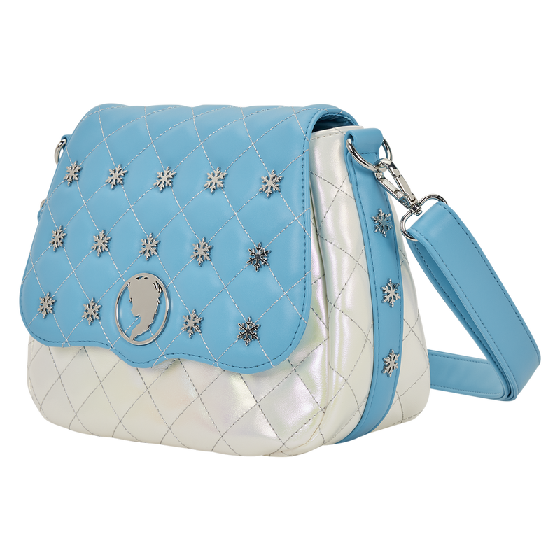 LOUNGEFLY : DISNEY - Frozen Elsa Pearlescent Crossbody Bag