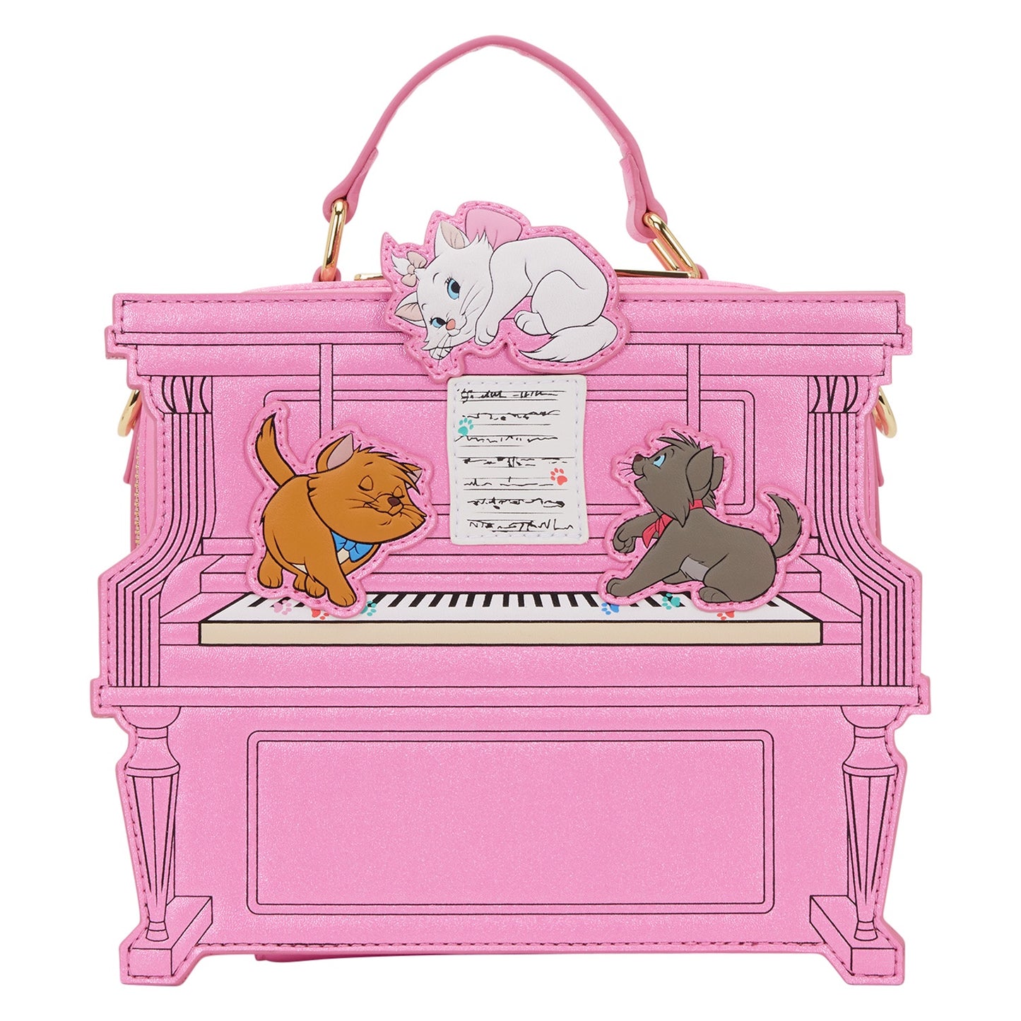 LOUNGEFLY : DISNEY - Aristocats Figural Piano Crossbody Bag