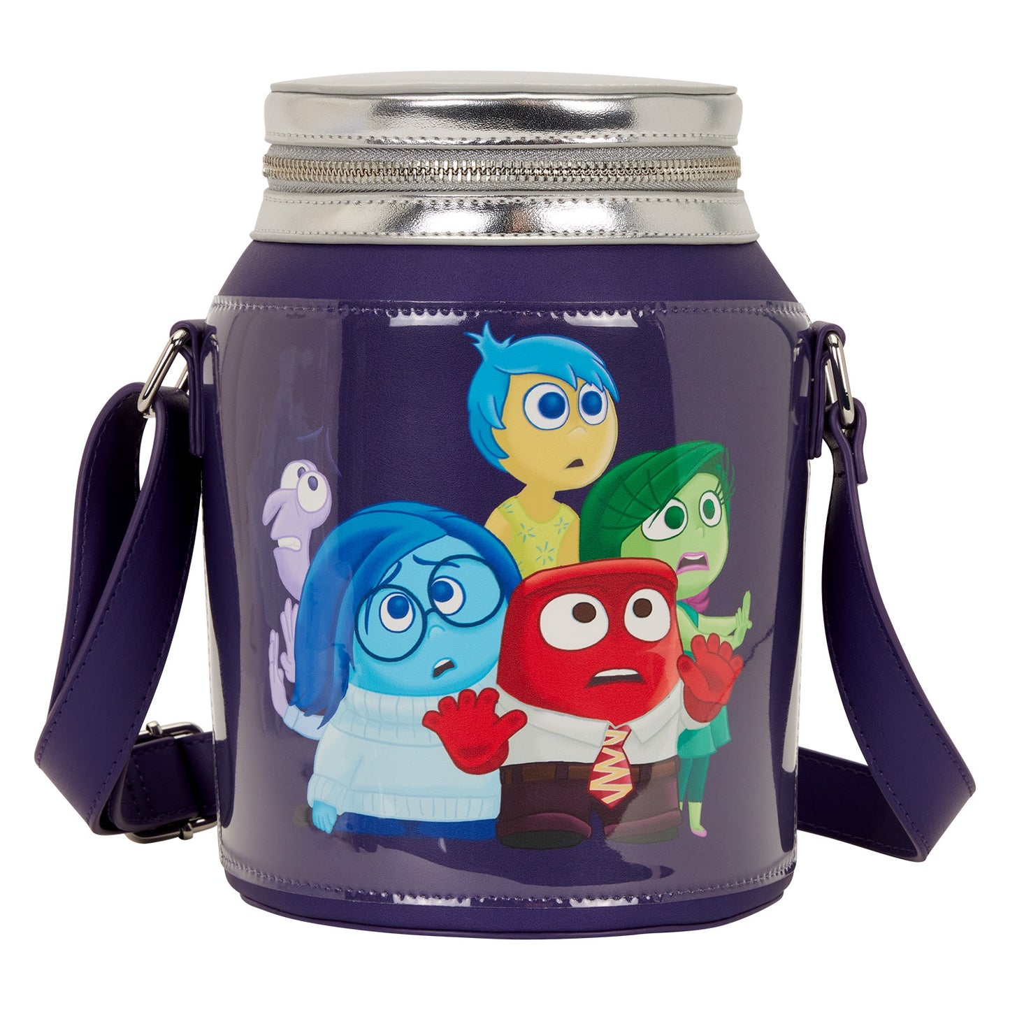LOUNGEFLY : DISNEY PIXAR - Inside Out 2 Figural Jar Crossbody Bag