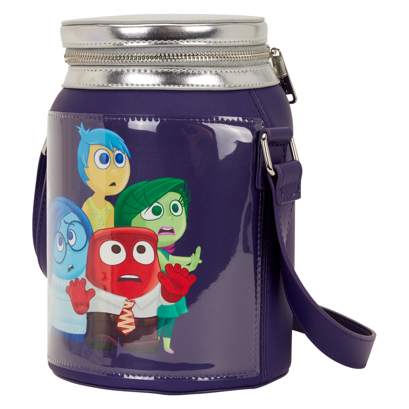 LOUNGEFLY : DISNEY PIXAR - Inside Out 2 Figural Jar Crossbody Bag