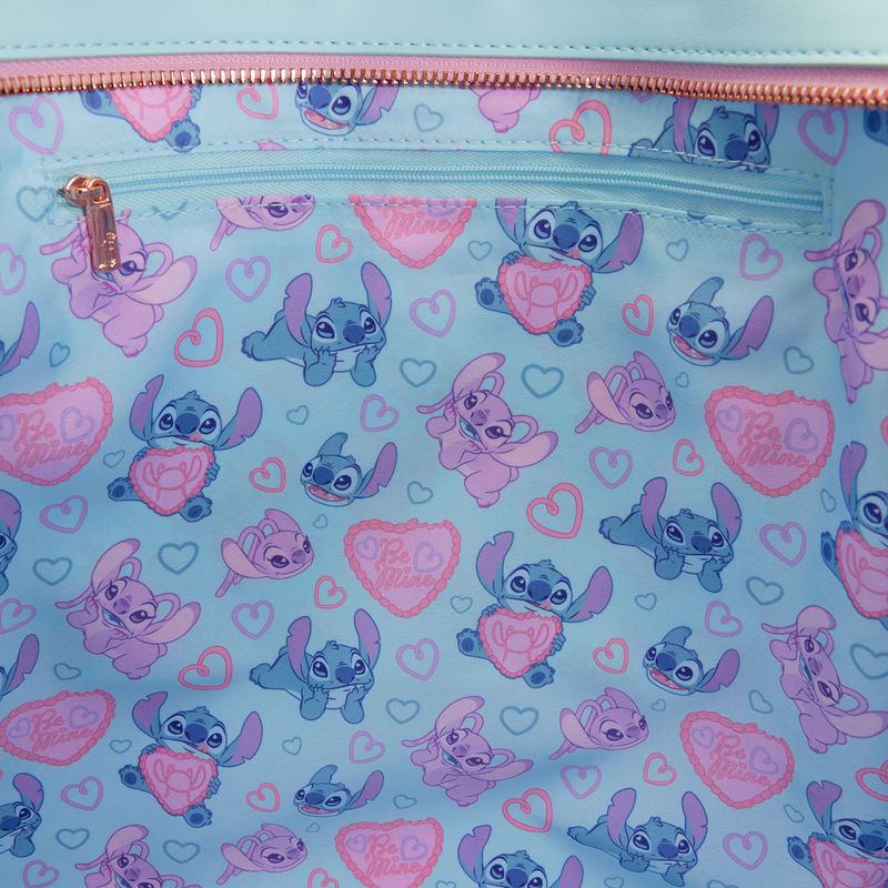 LOUNGEFLY : DISNEY - Stitch & Angel True Love Tote Bag