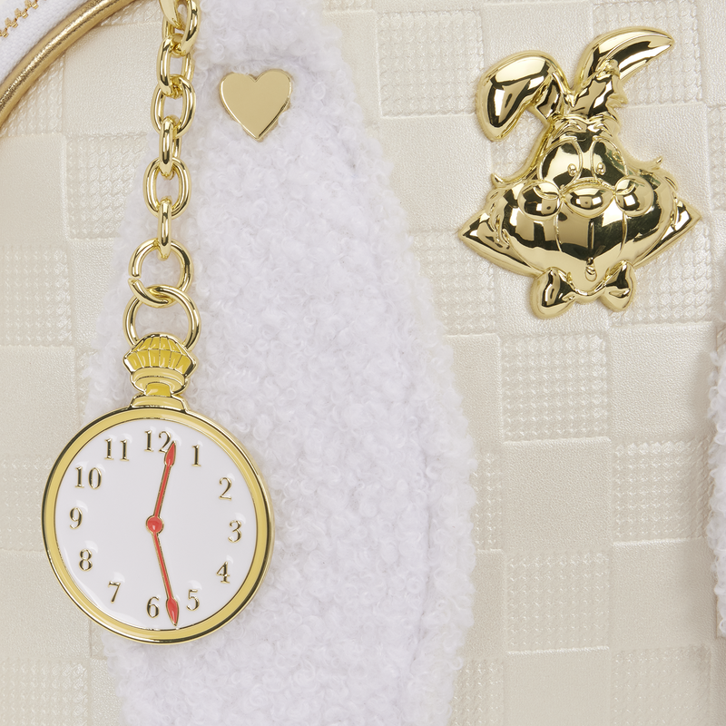 LOUNGEFLY : DISNEY - Alice In Wonderland White Rabbit Handbag