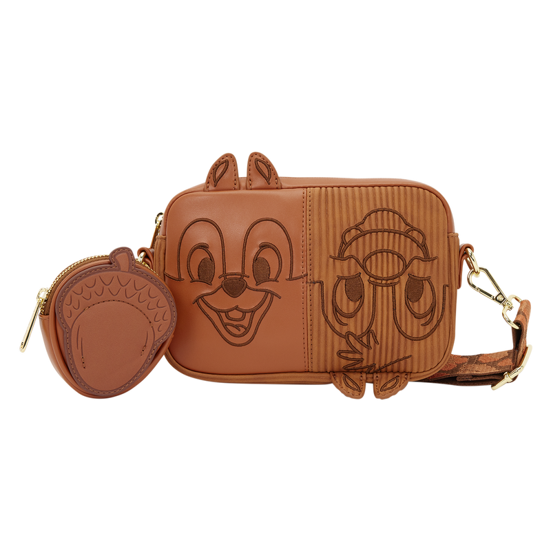 LOUNGEFLY : DISNEY - Chip 'N' Dale Sling Crossbody Bag With Coin Bag