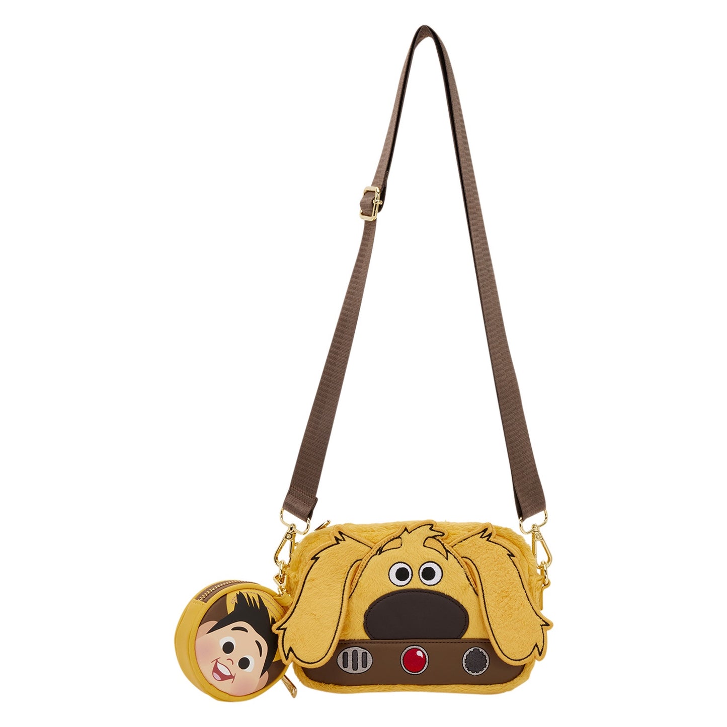 LOUNGEFLY : DISNEY PIXAR - Up Dug Sling Crossbody Bag With Coin Bag