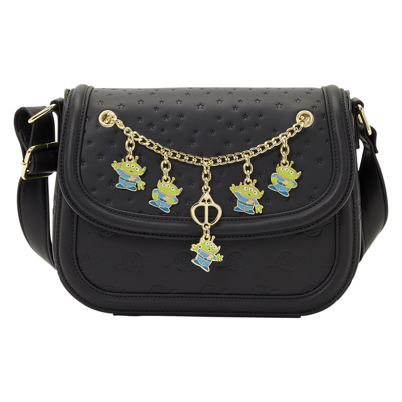 LOUNGEFLY : DISNEY PIXAR - Toy Story 5 Aliens Charm Crossbody Bag