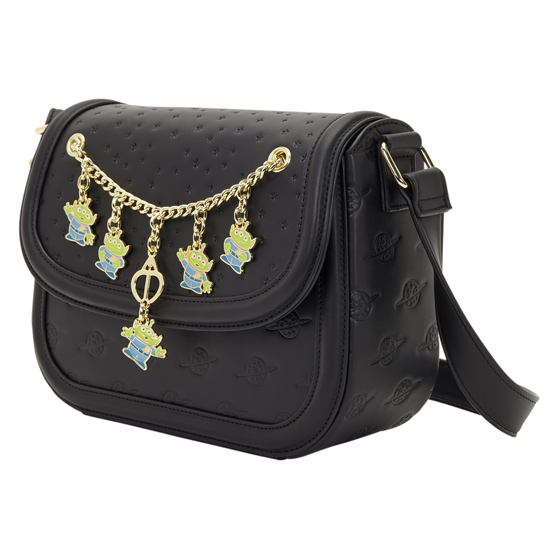 LOUNGEFLY : DISNEY PIXAR - Toy Story 5 Aliens Charm Crossbody Bag