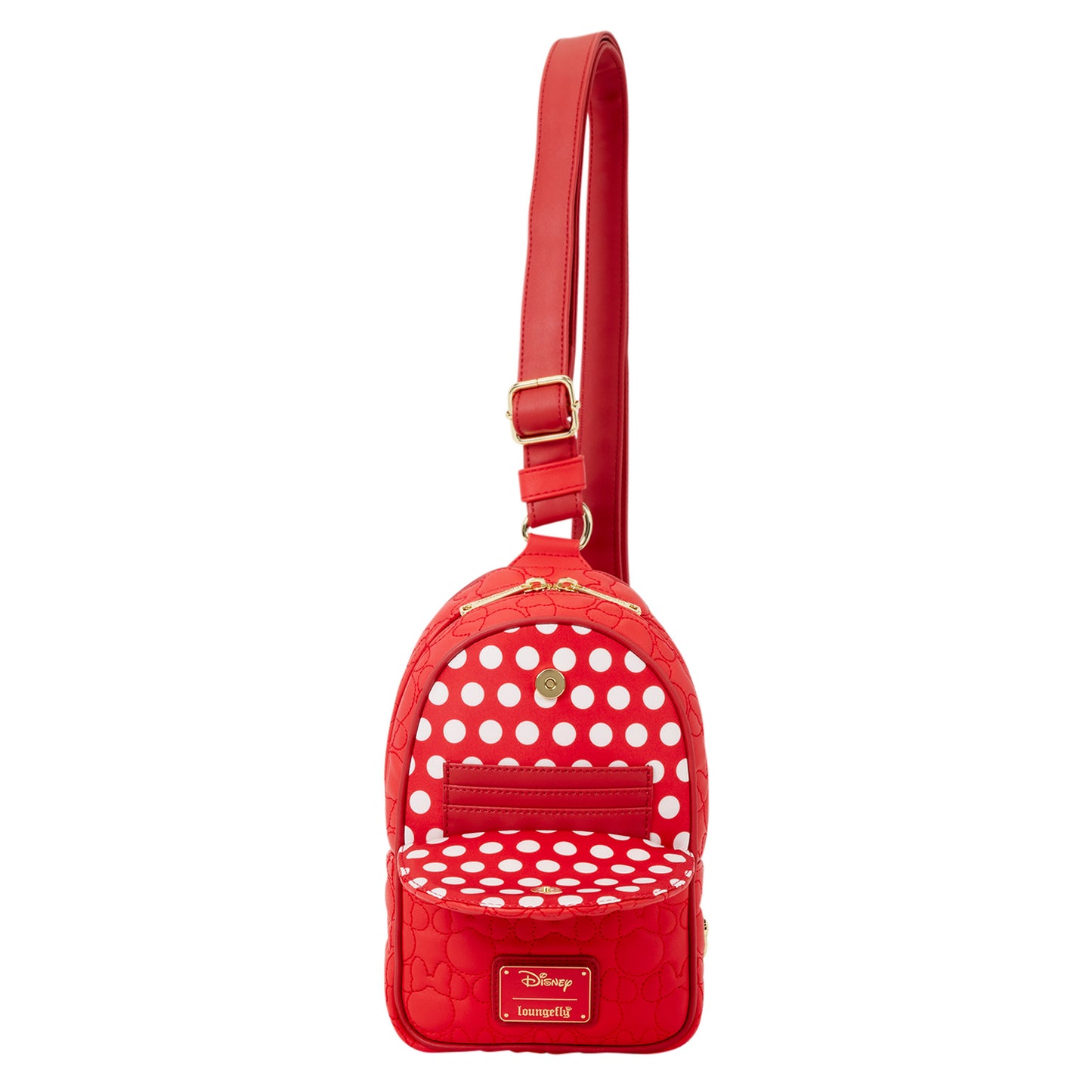 LOUNGEFLY : DISNEY - Minnie Mouse Convertible Sling Bag