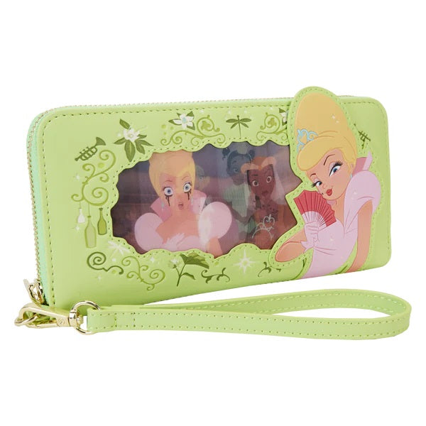 LOUNGEFLY : DISNEY - Princess & The Frog Tiana Lenticular Zip Purse