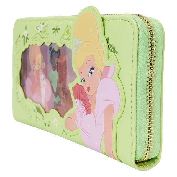 LOUNGEFLY : DISNEY - Princess & The Frog Tiana Lenticular Zip Purse