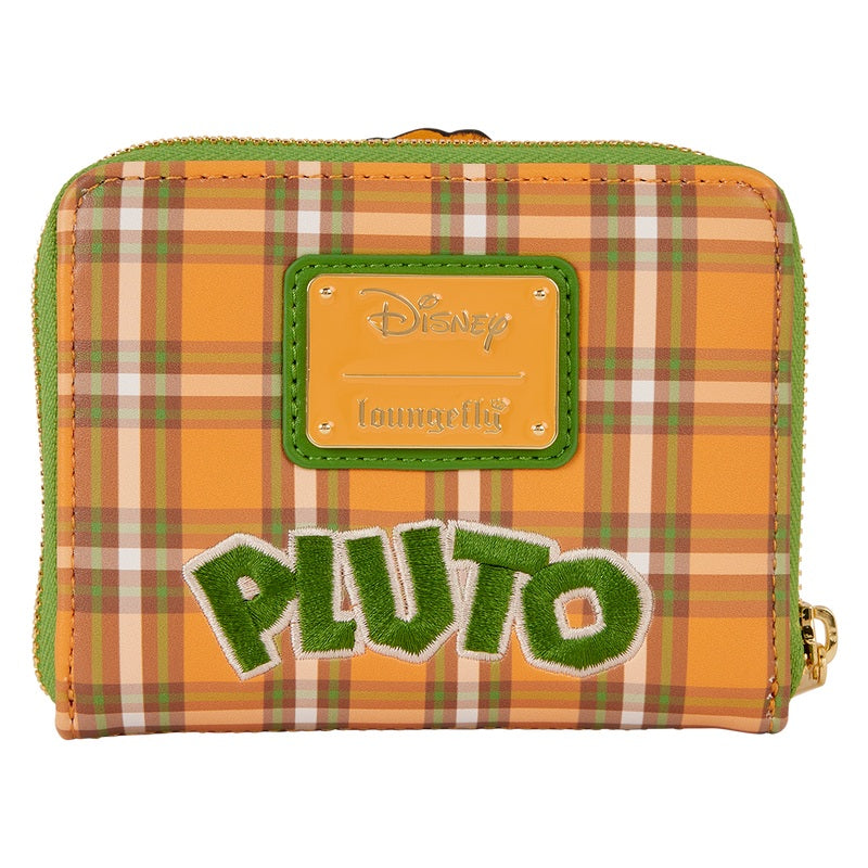 LOUNGEFLY : DISNEY - Pluto 95th Anniversary Plaid Zip Purse