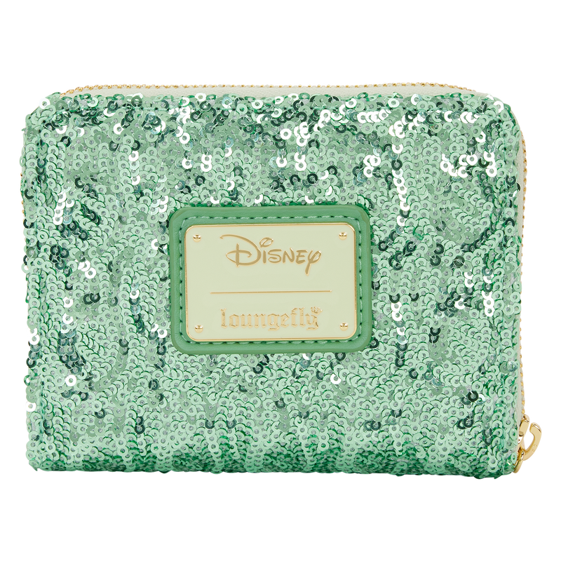 LOUNGEFLY : DISNEY - Peter Pan Tinker Bell Holiday Sequin Tri-Fold Purse
