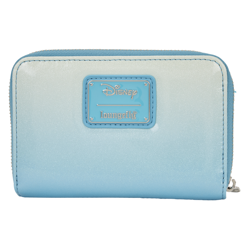 LOUNGEFLY : DISNEY - Frozen Elsa Glitter Sequin Cosplay Zip Around  Purse