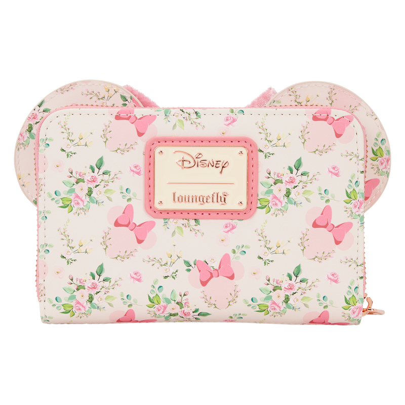 LOUNGEFLY : DISNEY - Minnie Mouse Floral Zip Purse