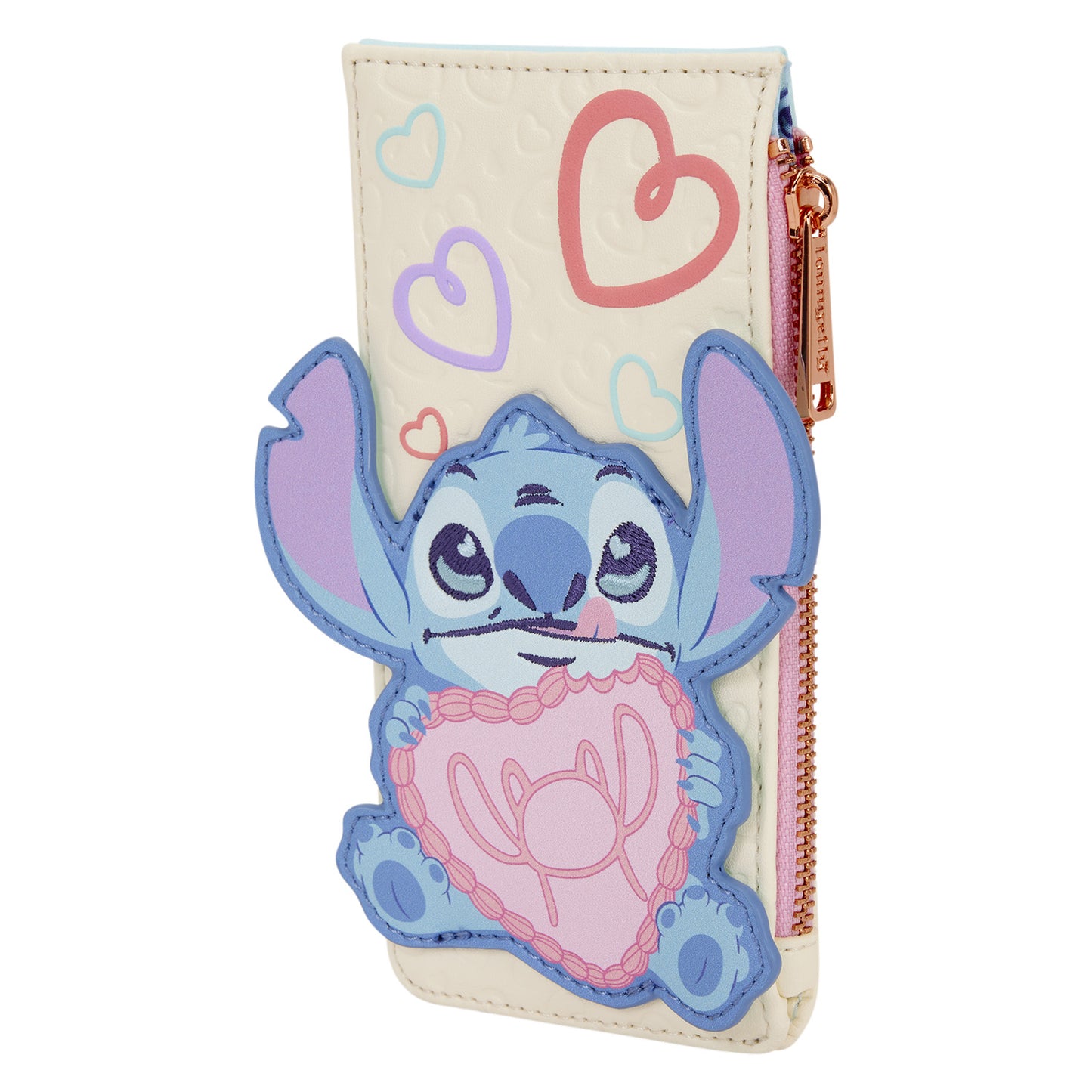 LOUNGEFLY : DISNEY - Stitch & Angel Be Mine Large Card Holder