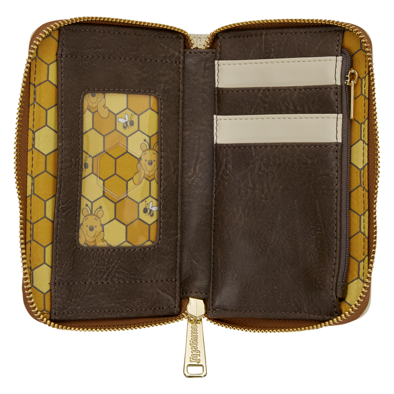 LOUNGEFLY : DISNEY - Winnie The Pooh Bees & Flowers Zip Around Purse