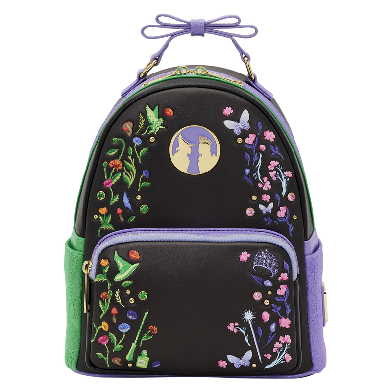LOUNGEFLY : WICKED - Glinda & Elphaba Floral Lace Mini Backpack