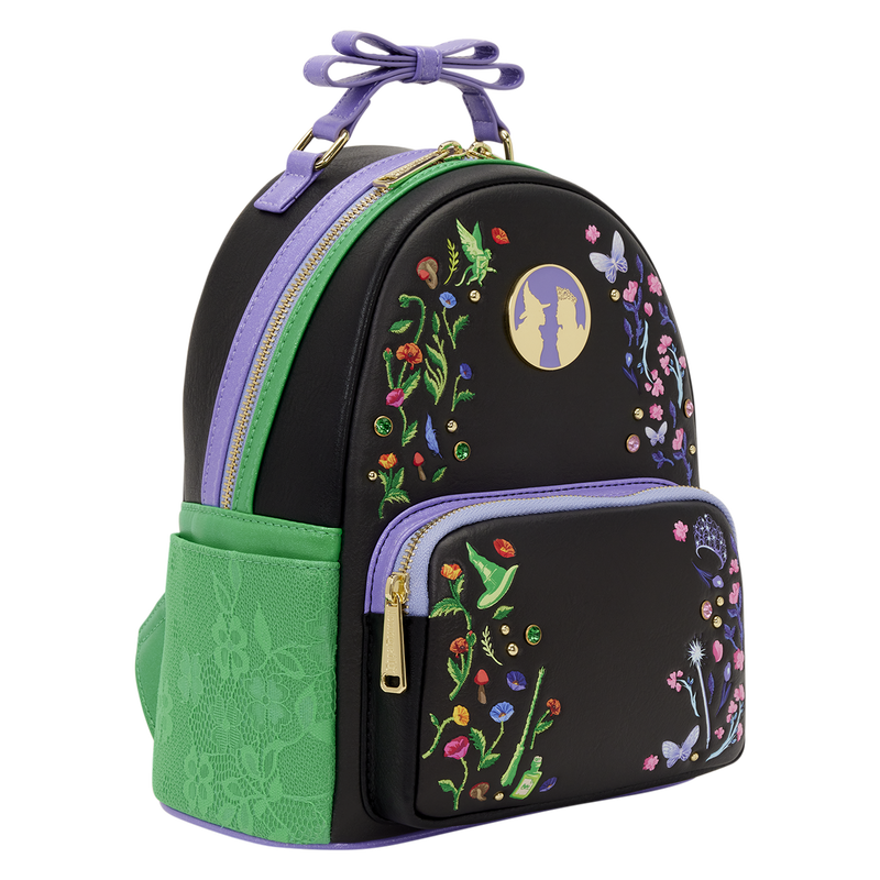 LOUNGEFLY : WICKED - Glinda & Elphaba Floral Lace Mini Backpack