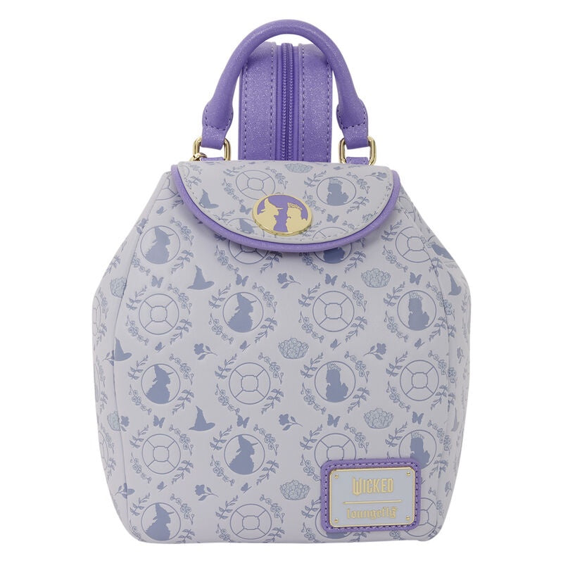 LOUNGEFLY : WICKED - All-Over Print Micro Mini Backpack