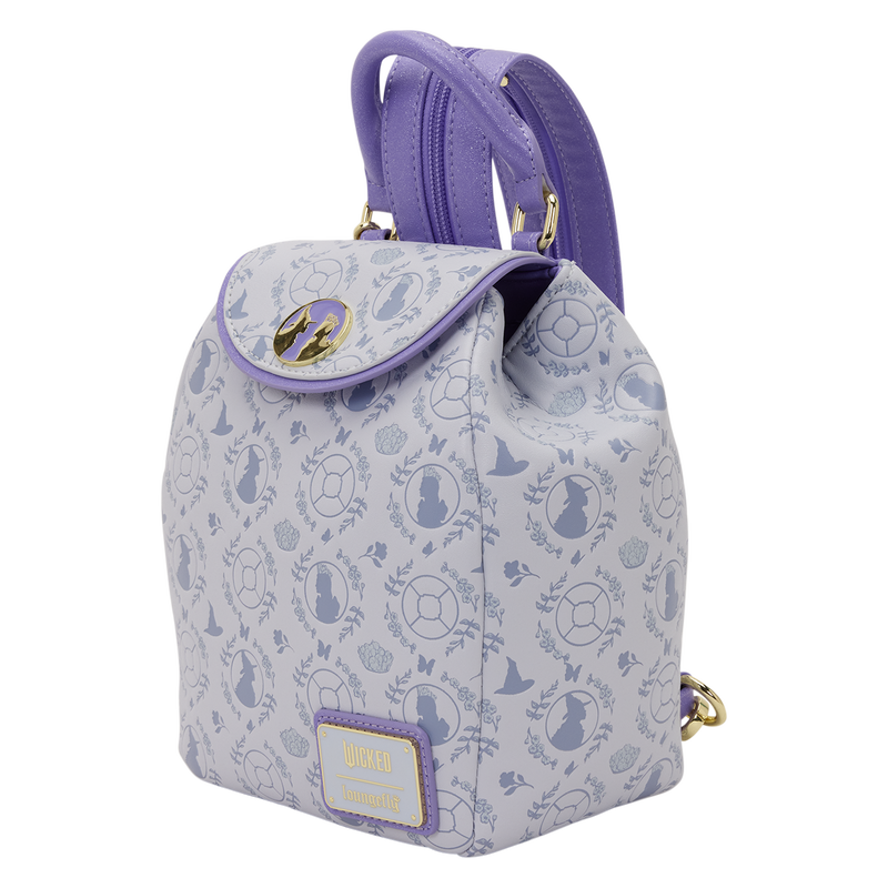 LOUNGEFLY : WICKED - All-Over Print Micro Mini Backpack