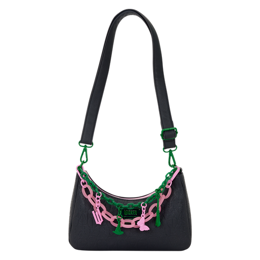 LOUNGEFLY : WICKED - For Good Glinda & Elphaba Crossbody Bag With Charms