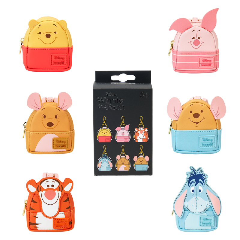 LOUNGEFLY : DISNEY - Winnie The Pooh & Friends Cosplay Mystery Mini Backpack Keychain