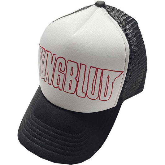 YUNGBLUD - Red Logo Outline Mesh Back Cap