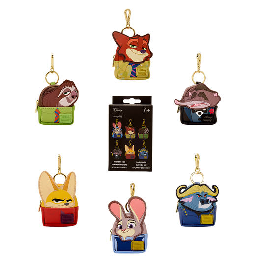 LOUNGEFLY : DISNEY - Zootopia Cosplay Mystery Mini Backpack Keychain Charm
