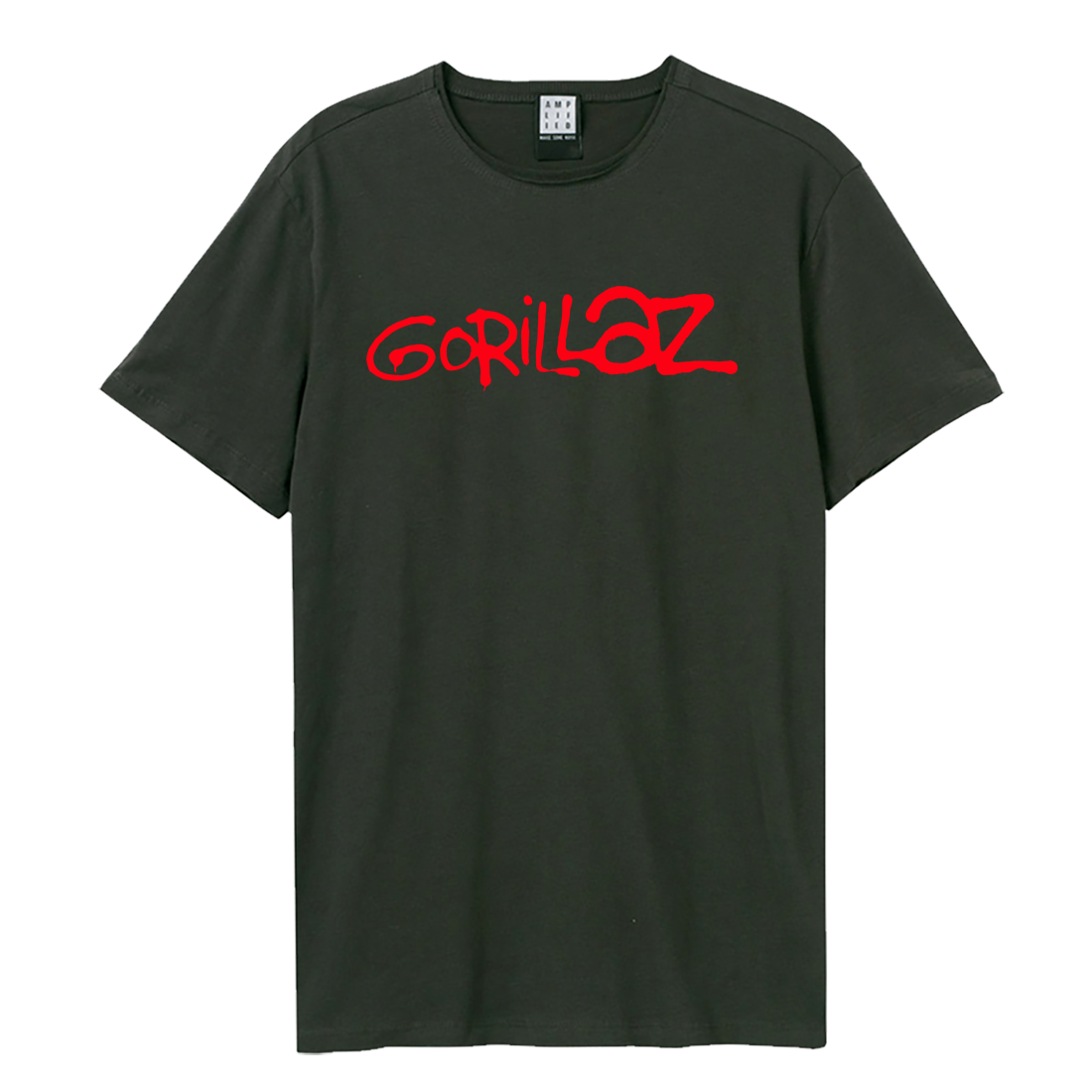 GORILLAZ - Logo Amplified Charcoal T-Shirt