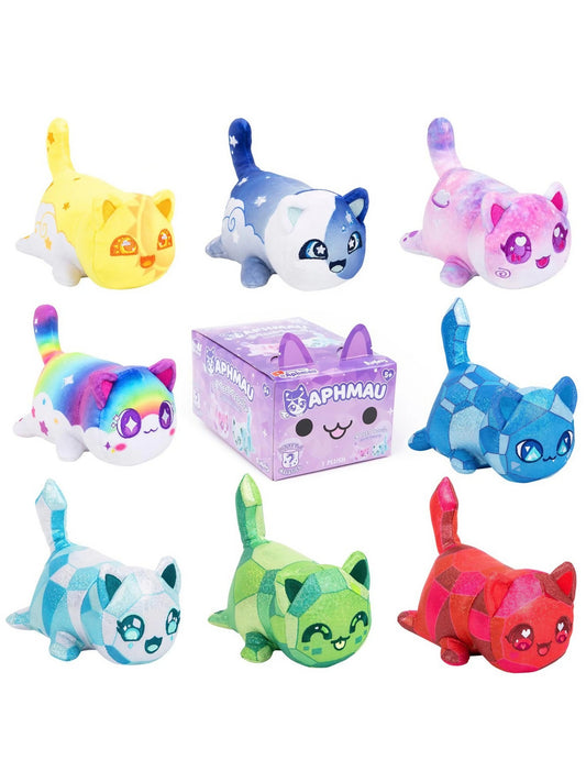 A single APHMAU MeeMeows Litter 4 mystery plush toy in a 6-inch size, color and style may vary