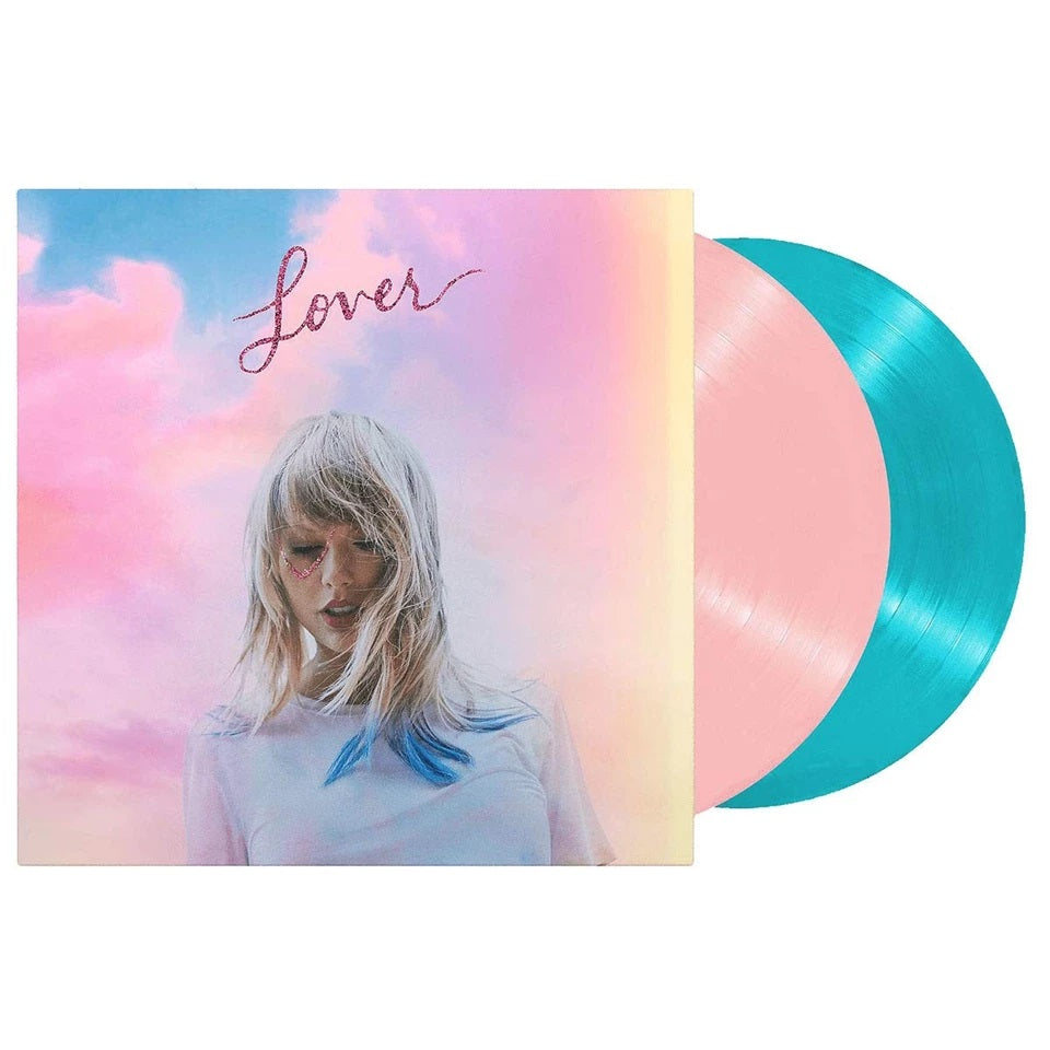 TAYLOR SWIFT - Lover Pink & Turquoise Coloured Vinyl Album