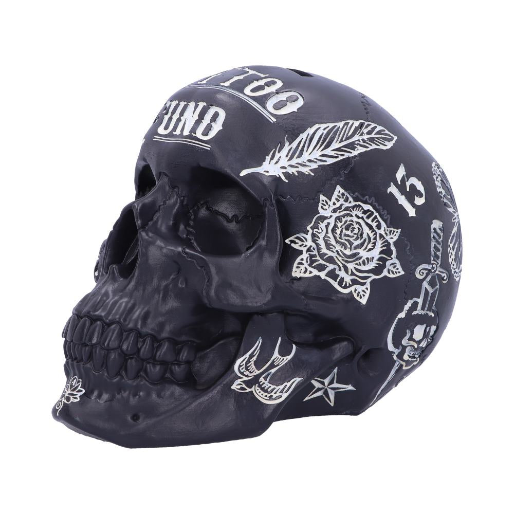 NEMESIS NOW - Tattoo Fund Black Skull Money Bank