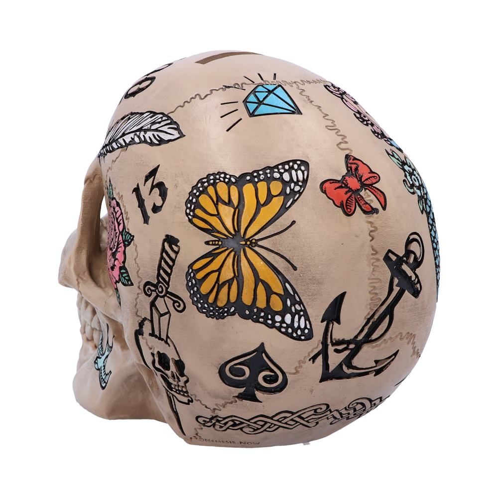 NEMESIS NOW - Tattoo Fund Skull Money Bank