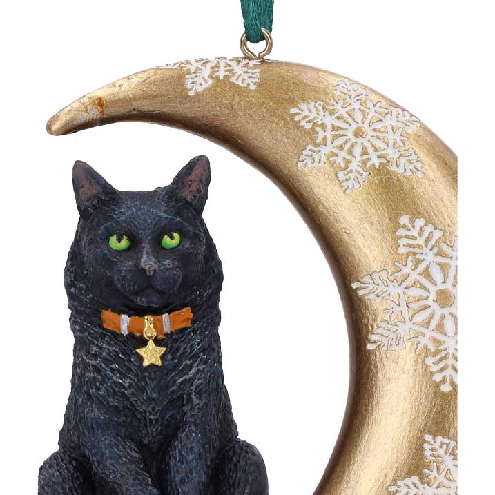 LISA PARKER - Moon Cat Hanging Christmas Decoration