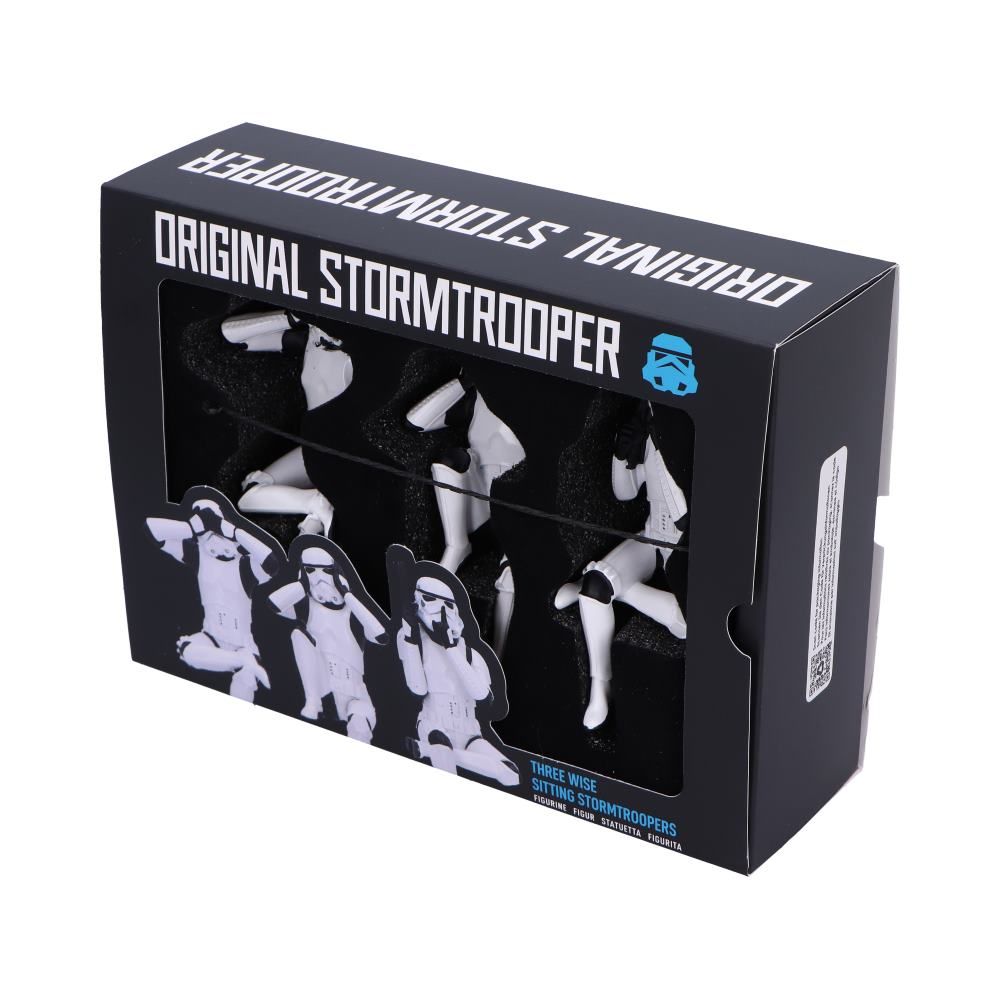 STAR WARS - 3 Wise Sitting Stormtroopers Figures