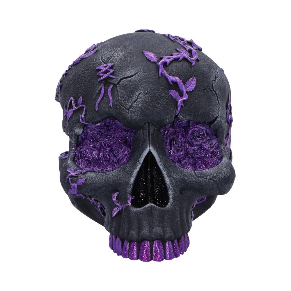 NEMESIS NOW - Rose Geode Skull Ornament