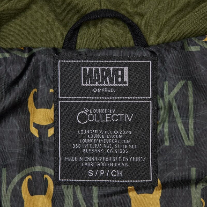 LOUNGEFLY COLLECTIV : MARVEL - Loki Weekender Hooded Jacket