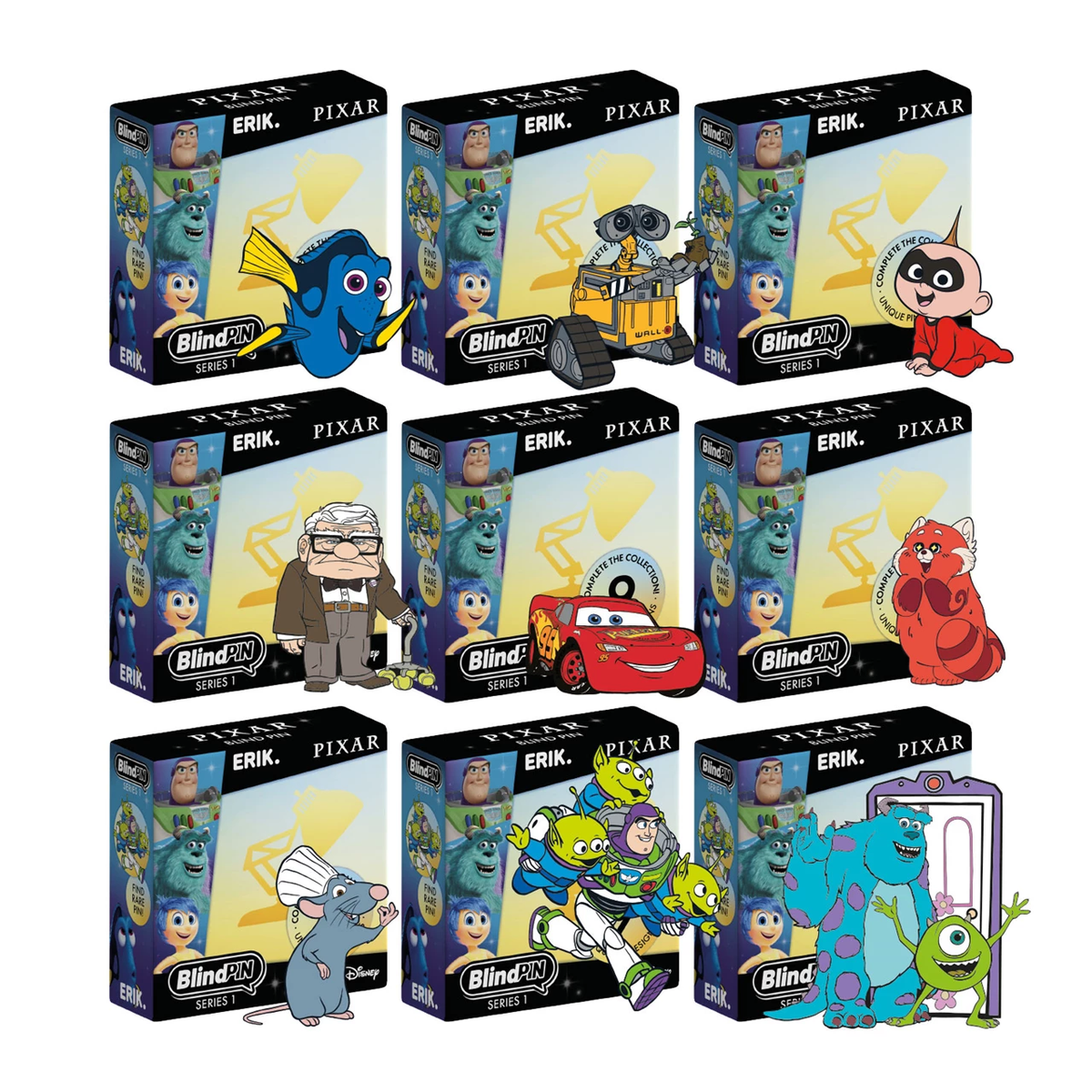 DISNEY : PIXAR - Series 1 Blind Box Mystery Pin Badge (1)