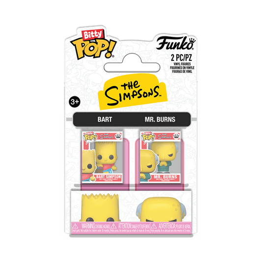 SIMPSONS - Bart Simpson & Mr. Burns Funko Bitty Pop! 2-Pack