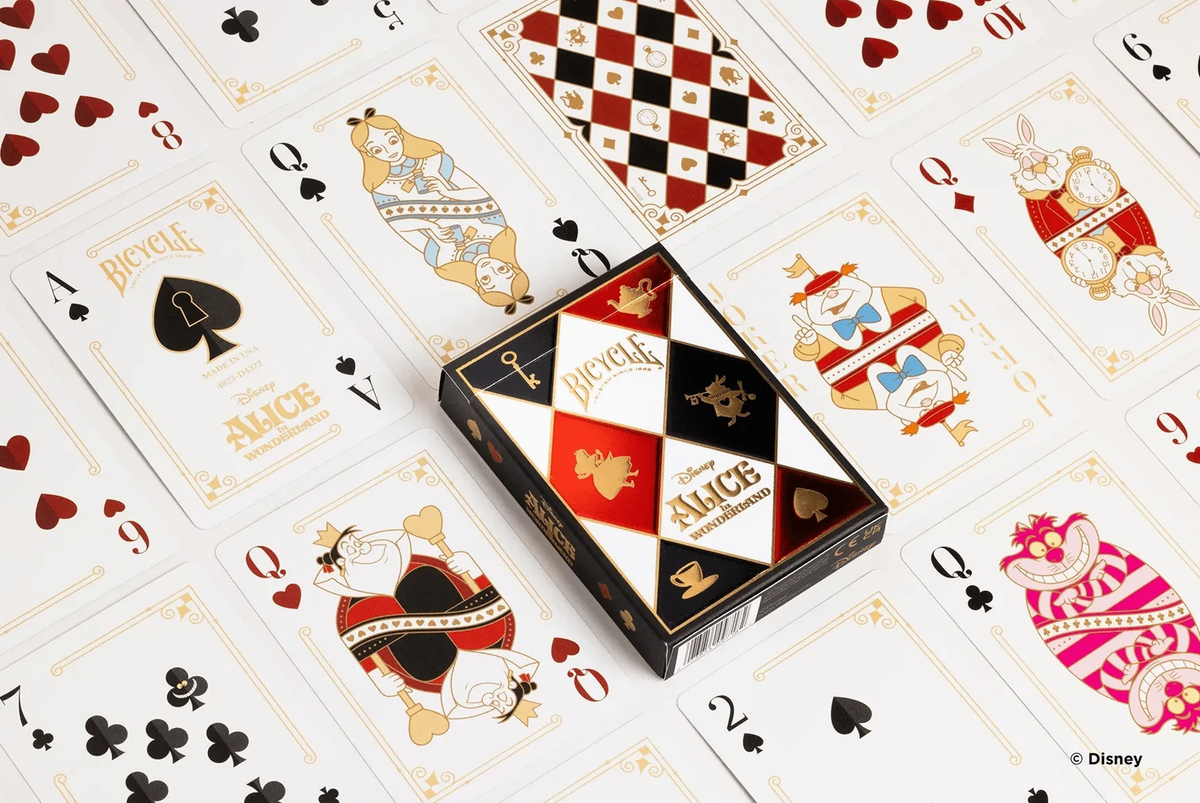 DISNEY : ALICE IN WONDERLAND - Bicycle Playing Cards