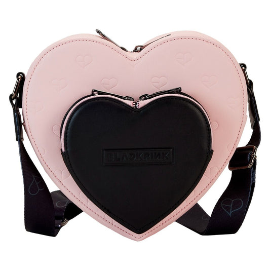 LOUNGEFLY : BLACKPINK - AOP Heart Crossbody Bag