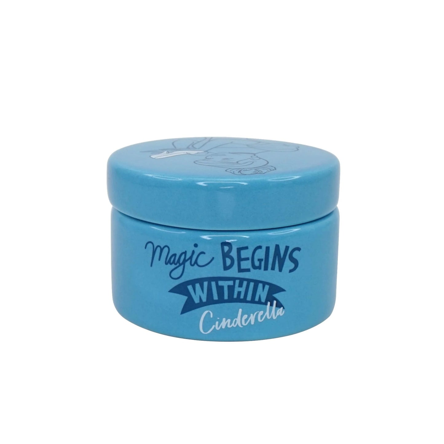 DISNEY : CINDERELLA - Round Ceramic Box