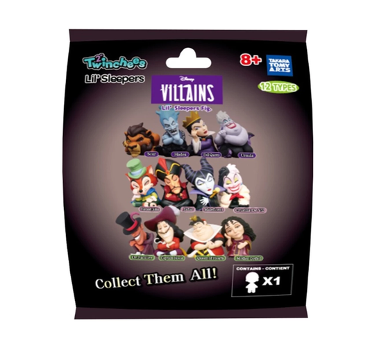 DISNEY - Villains Lil' Sleepers Twinchees  Blind Bag Figure (1)